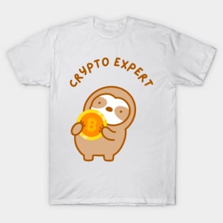 Cute Crypto Expert Sloth T-Shirt